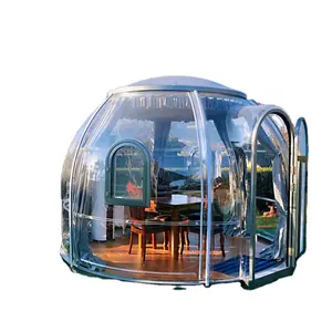 2022 New outdoor Restaurant PC Transparent Polycarbonate Clear Igloo Glass Geodesic Dome Tent of Supplier