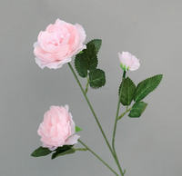 Fabrik-Großhandel Rosa Rosen Künstliche Weiche Kunstblumen für Hochzeit Event Heim-Dekoration