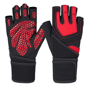 <b>Half</b> Finger Training Gloves Wrist Support Gym Fitness Cycling Weightlifting Fishing Breathable Spandex Hand Grips Non <b>Slip</b> - Product Image 4