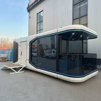 Maison conteneur mobile moderne de 20 pieds et 40 pieds, type capsule spatiale, écologique, étanche, préfabriquée pour habitation et bureau