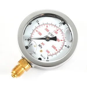 Jaminan kualitas ramah lingkungan mekanis profesional buatan Manometer cair diisi pengukur tekanan