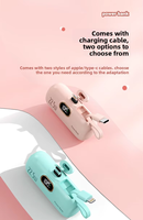 Power Bank Ultra Slim Capsule 10000mAh PD20W Pengisian Cepat Portabel dengan Kabel Terintegrasi untuk iPhone Mini