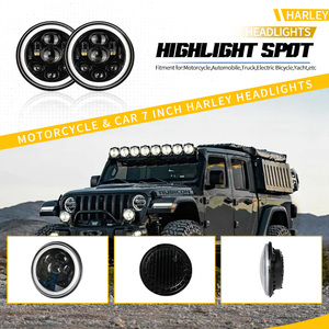 Faros Delanteros LED, Accesorios Jk, Luces Halo para Jeep Wrangler, Faro LED Jk Unlimited <span class=keywords><strong>Rubicon</strong></span> Sport - Product Image 6