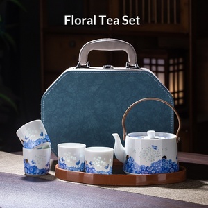 New Jingdezhen Outdoor Exquisite Ceramic Tea <b>Set</b> <b>Teapot</b> Cup Company Business Activities Accompanying Gift Tea Cup - Product Image 6