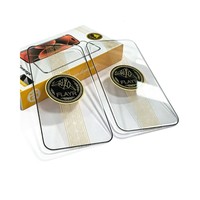 FLAYR 500C Protection d'écran en verre trempé à découpe diamantée incurvée, impression soyeuse, couverture intégrale pour iPhone 18 17 Pro 16 15 14 13 12 Pro Max