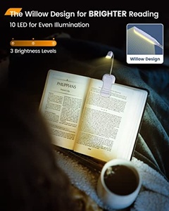 โคมไฟอ่านหนังสือแบบชาร์จไฟได้ 4 LED 1000mah สำหรับอ่านหนังสือบนเตียง รุ่นขายดีที่สุด ดูแลดวงตา - Product Image 2