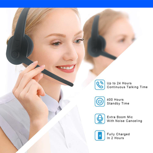 New Arrival Amazon Hot Sales High Quality Wireless Call Center <strong>Headset</strong> For Telephone Computer and for trucker using in the work - Product Image 6