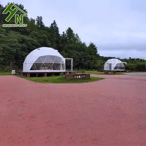 Luxury Hotel Resort Glamping Geodesic Dome 4 Season Camping Dome Tent In Diameter 6M 7M 8M