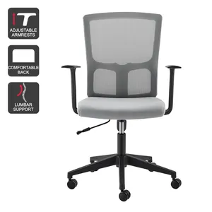 Factory Lowest Price Direct Sell Ergonomic Icon Mesh Rewailing Fabric Chair For Office With Lumbar Support
