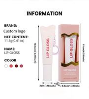 Baume à lèvres hydratant et apaisant au peptide végétalien saveur fruitée en tube souple, personnalisable, pour le marché MLM OEM – Huile teintée et brillant à lèvres