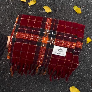 2025 סתיו חורף שמיים כוכבים צעיף ארוך לנשים פוליאסטר קשמיר שיפוע מרקם כוכב שיפוע קוריאני סִגְנוֹן עדין - Product Image 2