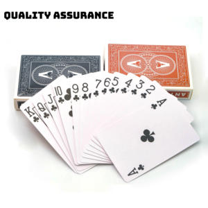 畅销定制徽标280gsm蓝芯打印扑克纸扑克牌家庭批发定制可用 - Product Image 2