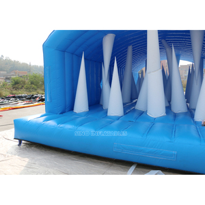 Thương Mại Big <span class=keywords><strong>Tunnel</strong></span> Tent Người Lớn Inflatable <span class=keywords><strong>Obstacle</strong></span> <span class=keywords><strong>Course</strong></span> Với Cones Trụ Cột Cho Màu Sắc Ngoài Trời Chạy Phiêu Lưu - Product Image 5