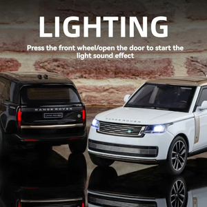 Alloy Diecast 1:32 <strong>Range</strong> <strong>Rover</strong> SV Model Sound &amp; Light Pullback Features Open Metal Car Display Collection <strong>Toy</strong> - Product Image 2