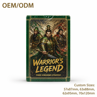 Jeu de cartes à collectionner sur le thème des Trois Royaumes, personnalisé et professionnel, cartes de jeu de qualité supérieure, écologiques, pour usage familial, OEM/ODM, papier haut de gamme