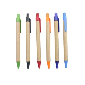 ECO Promotional Office Color Plastic Kraft Paper Recycled <b>Roll</b> Ball Pen with Custom Printing - Product Image 4