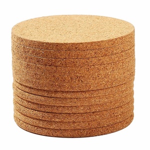 Factory Wholesale <b>Cork</b> Wood <b>Coaster</b> with Custom Logo of All Types Shape - Product Image 4