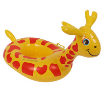 Siège flottant pour enfants en PVC durable, bouée de piscine gonflable avec poignée, motifs de dessins animés, plusieurs designs pour les jeux aquatiques des enfants