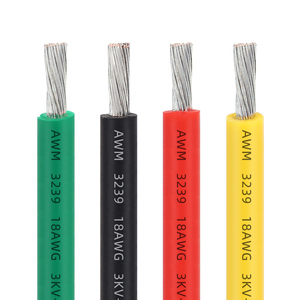 Vente en gros d'usine de câble en silicone flexible 18 awg fil de cuivre étamé haute tension 3kv haute température pour fil de <span class=keywords><strong>vélo</strong></span> électrique - Product Image 1