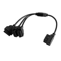 Divisor OBD2 de 3 Vías, Cable Universal de 16 Pines, Expansor de Puerto OBD Triple, Cable en Y OBD II de 1 a 3 para Lector de Códigos de Vehículos, Herramientas de Diagnóstico