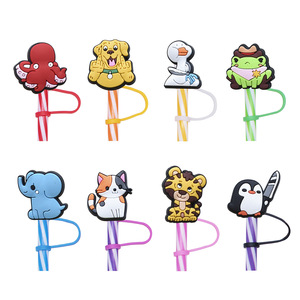 Toppers di paglia di Silicone 2023 <span class=keywords><strong>a</strong></span> forma di <span class=keywords><strong>tazza</strong></span> copri <span class=keywords><strong>punta</strong></span> di paglia per tazze di paglia da 8mm e 10mm - Product Image 2