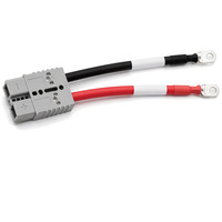 Ensemble de câbles de batterie SB50 Style 50A, fil de cuivre pur avec borne annulaire pour la charge de batterie de véhicule, utilisation de l'énergie solaire