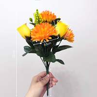 Kunstbloemen Dahlia & Roos Bloemen Waterdichte Kunstzijde Bloemen Huis Tafeldecoratie Bruiloft Achtergrond Evenement Bloemstukken Groothandel