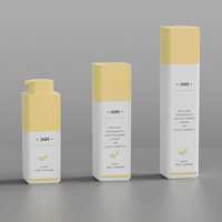 Bouteilles en plastique sans air de haute qualité, conçues sur mesure, 15 ml, 30 ml, 50 ml, pour les soins de la peau et les produits de soins personnels, emballage directement en usine