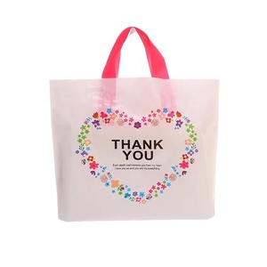 Nhựa <span class=keywords><strong>B</strong></span>ền Cảm Ơn <span class=keywords><strong>B</strong></span>ạn Mua Sắm Mang Theo Tote Túi Với Vòng Lặp Mềm Xử Lý Flexiloop Cửa Hàng Túi Cho Quà Tặng Hàng May Mặc Quần Áo Đóng Gói - Product Image 1