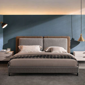 Muebles modernos <span class=keywords><strong>de</strong></span> lujo para dormitorio, juegos <span class=keywords><strong>de</strong></span> cama <span class=keywords><strong>de</strong></span> tamaño King <span class=keywords><strong>de</strong></span> Hotel, doble plataforma tapizada <span class=keywords><strong>de</strong></span> madera sólida individual, marco <span class=keywords><strong>de</strong></span> Base, cabecero <span class=keywords><strong>de</strong></span> listón - Product Image 5