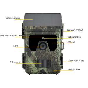 Cámara de Caza Suntec 30MP 2K/1080P 4G con Carga Solar, Almacenamiento en la <span class=keywords><strong>Nube</strong></span> y Doble Fuente de Alimentación - Product Image 5