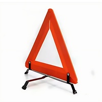 Triangle d'avertissement Triangle d'urgence de sécurité réfléchissant Triangle d'avertissement de route pliable avec boîte de rangement pour les urgences de voiture