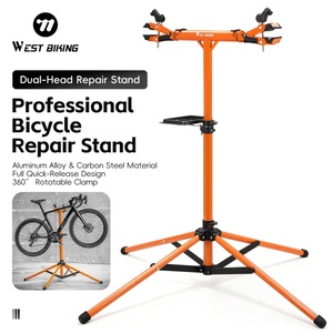 Support de vélo portable à dégagement rapide WEST BIKING, support de réparation de vélo en alliage d'aluminium, support pliable réglable pour vélo - Product Image 1