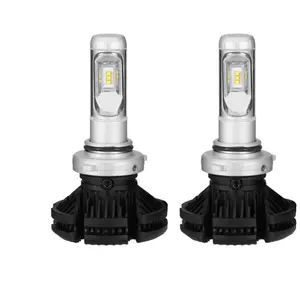 מפעל אספקת X3 led פנס H1 H3 H4 H7 9004 9005 9007 880 ZES שבב 50w 12000lm X3 led פנס סיטונאי