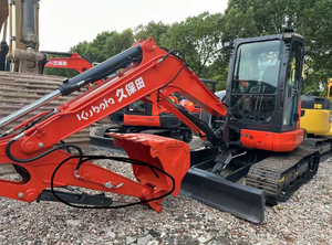 Offre Spéciale : Mini-Excavatrices Kubota KX163 d'occasion, 6 tonnes, sur chenilles, avec accessoire de préhension, certifiées CE EPA - Product Image 3