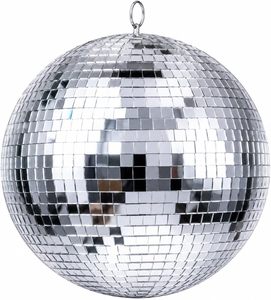 Grandes boules miroir brillantes en tissu textile, vente en gros, 3cm-100cm, à suspendre, décoration intérieure, boule disco colorée pour fête - Product Image 1