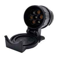 Auto im europäischen Stil 13-zu-7-Stecker Anhänger adapter LKW-Schnitts telle RV-Netz kabel buchse Wasserdichter Stecker