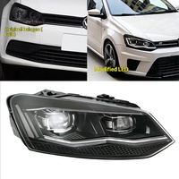 Phares halogènes 12V pour Polo 2011-2018, mise à niveau vers des lentilles de projecteur LED, feux de jour 6000K, clignotants séquentiels