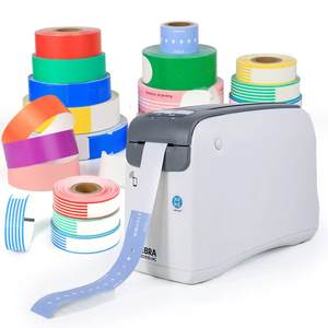 Bracelet étanche médical d'hôpital 1005355-2K pour la cartouche de bracelet d'imprimante <span class=keywords><strong>Zebra</strong></span> HC100 ZD510 - Product Image 1