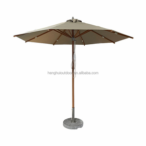 Grand <span class=keywords><strong>parasol</strong></span> <span class=keywords><strong>de</strong></span> jardin <span class=keywords><strong>de</strong></span> 9 pieds poulie commerciale <span class=keywords><strong>de</strong></span> luxe poteau en aluminium durable avec finition grain <span class=keywords><strong>de</strong></span> bois parapluie <span class=keywords><strong>de</strong></span> patio du marché - Product Image 3
