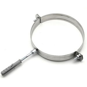 Stainless Steel Fixing Collar for 220mm Flues <b>Ventilation</b> <b>Fan</b> <b>Parts</b> - Product Image 1