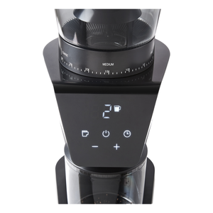 เครื่องบดกาแฟไฟฟ้าสแตนเลสทรงกรวยสำหรับใช้ในครัวเรือนและเชิงพาณิชย์ ความจุ 300 กรัม บดได้ 2-12 ถ้วย ปรับปริมาณการบดได้ ขนาดใบมีด 40 มม. - Product Image 3