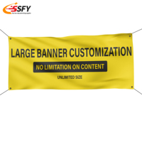 Bannière publicitaire portable en PVC et maille polyester pour extérieur avec logo personnalisé, drapeaux et bannières imprimés par sublimation