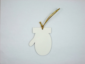 Decorazione Natalizia alla Moda, Ciondolo Bianco Personalizzabile 8,8x7cm per Ragazze, Anime, Festa, Artigianato in Carta, Sublimazione - Product Image 5