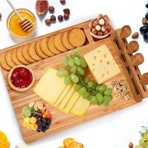 Màu Đen Giá Rẻ Bán Buôn Gỗ Cheese Board, Tùy Chỉnh Gỗ Phục Vụ Hội Đồng Quản Trị Chặt Cho Nhà Bếp