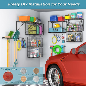 Essential Garage Storage Solution-Wand halterung aus Metall mit offenem Design für Heim werkstätten - Product Image 6