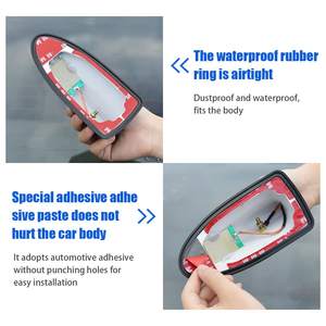 <span class=keywords><strong>Antenne</strong></span> <span class=keywords><strong>d</strong></span>écorative de toit de voiture en forme <span class=keywords><strong>d</strong></span>'aileron de requin, sans perçage, pour modification de toit, aileron arrière, ajustement standard, signal FM/AM de deuxième génération - Product Image 3