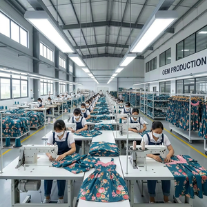 Abito Floreale Vintage Personalizzato di Alta Qualità, Stampa Digitale OEM ODM, Vestito Estivo Retrò <span class=keywords><strong>Chic</strong></span> da Donna, Fabbrica Certificata BSCI - Product Image 3