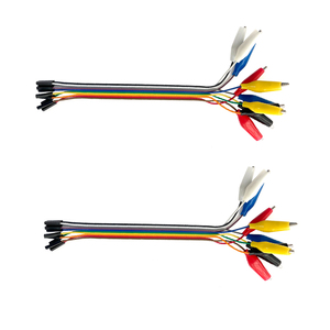 Cable de prueba con pinzas de cocodrilo de 20 cm y 10 pines, cable de puente con pinza hembra tipo Dupont, modelo OKY0262-2 - Product Image 4