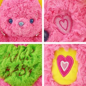 Coussin de canapé en peluche en forme d'ours de la série Baby Bubble Gum, rembourré en coton PP, rose, pour <span class=keywords><strong>dormir</strong></span> - Product Image 3